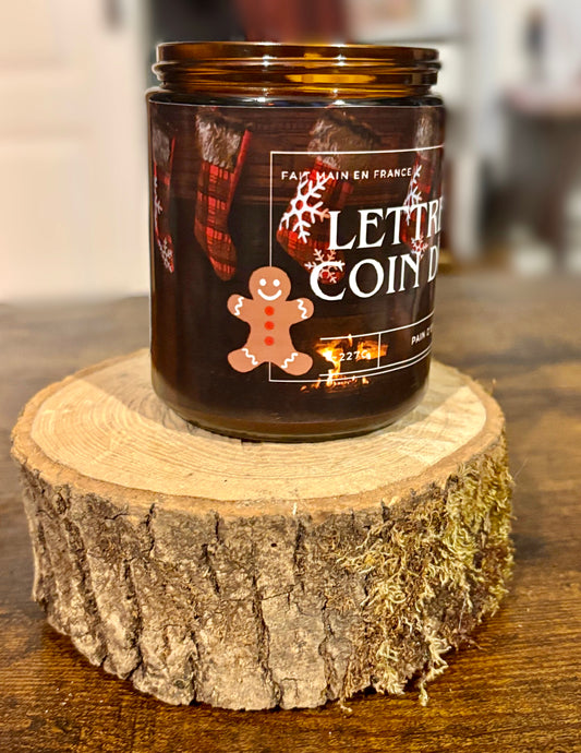 Bougie littéraire édition limitée Lettres au coin du feu – artisanale et parfumée – grand format