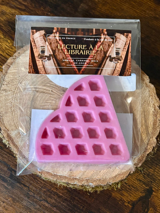 Fondant gaufrette Lecture à la librairie