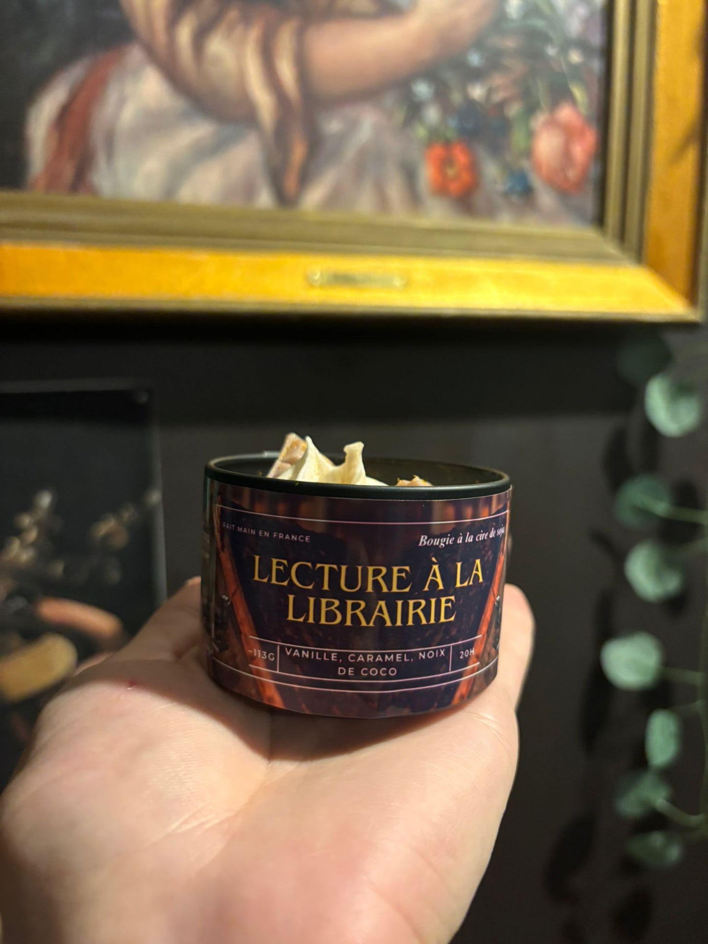 Bougie littéraire Lecture à la librairie – artisanale et parfumée – Petit et Grand format