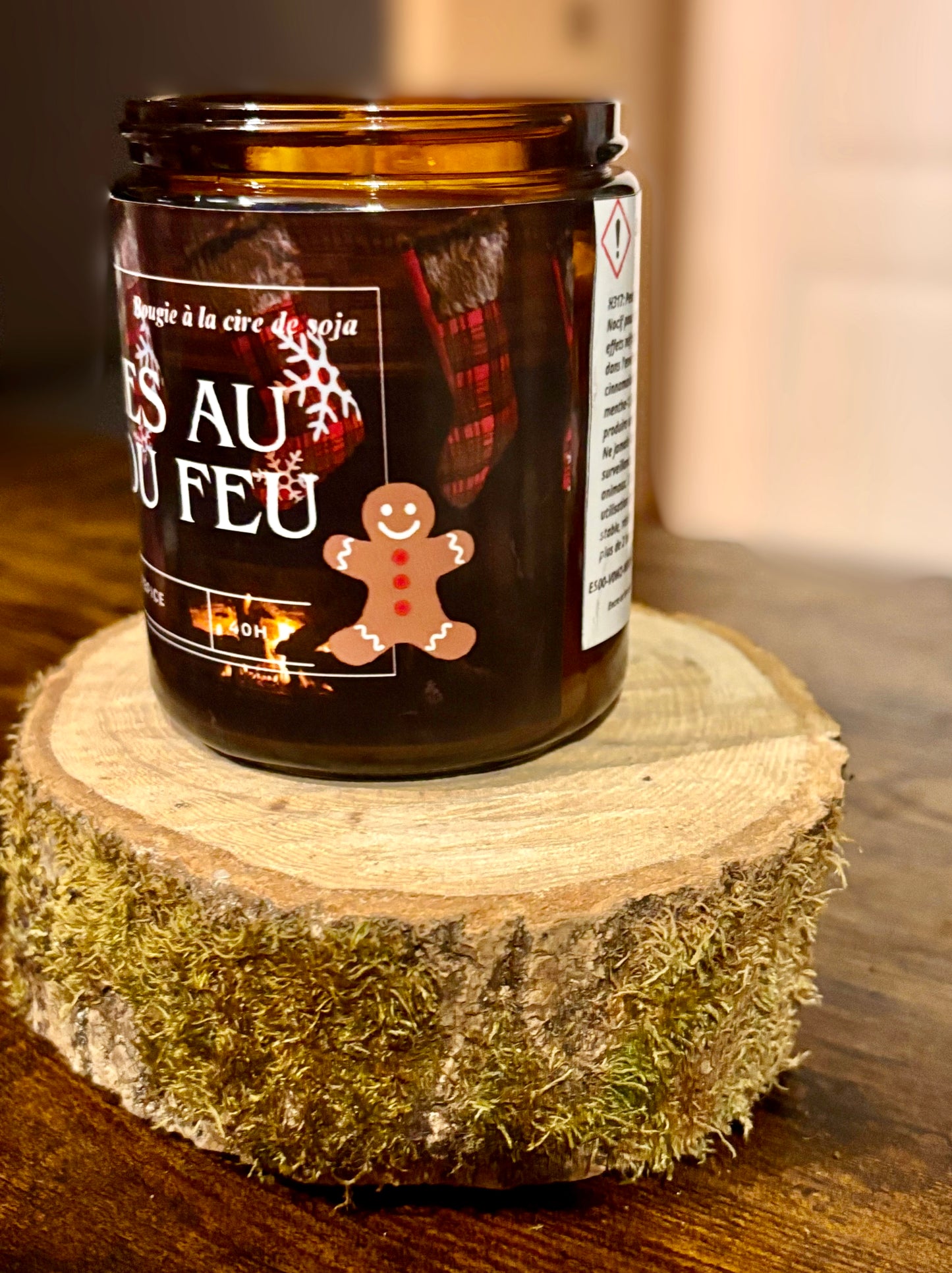 Bougie littéraire édition limitée Lettres au coin du feu – artisanale et parfumée – grand format