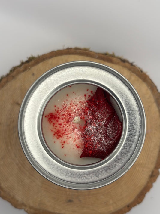 Literary candle V'la le feu qui cause – handcrafted and scented – Small and large sizes