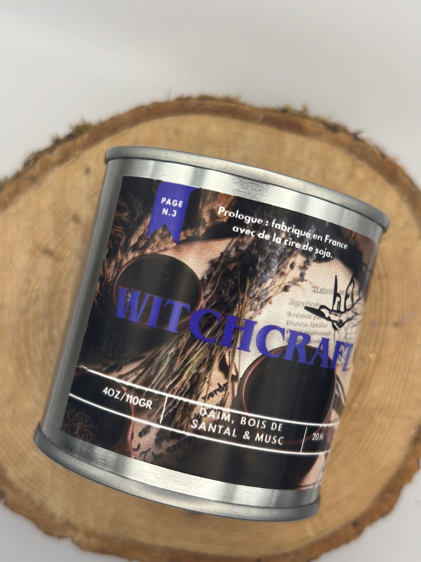 Witchcraft Literary Candle – Handmade and Scented – Small and Large Size