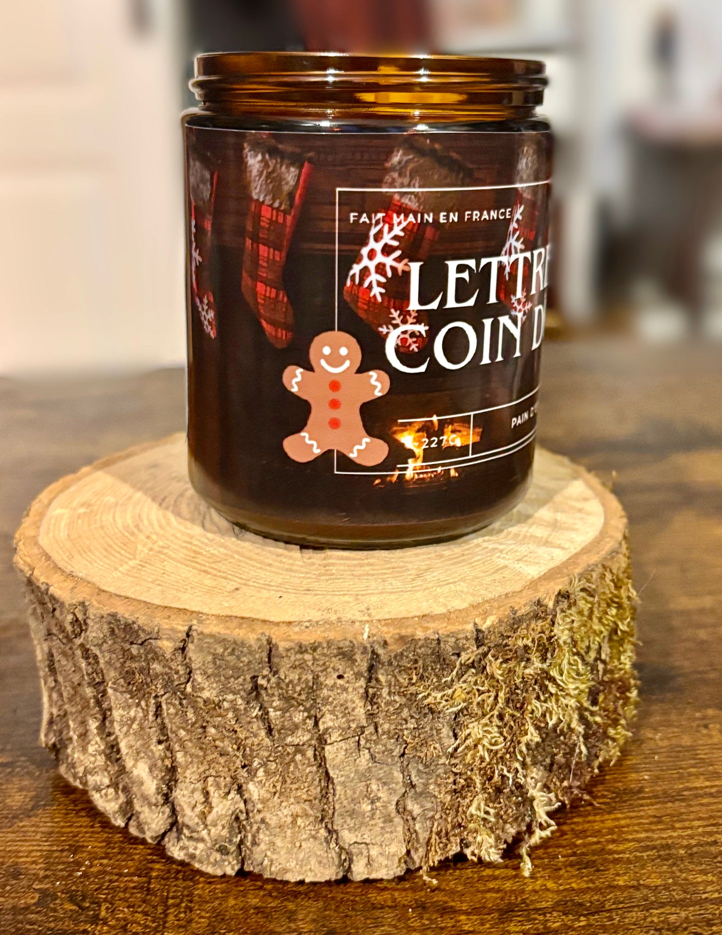 Bougie littéraire édition limitée Lettres au coin du feu – artisanale et parfumée – grand format