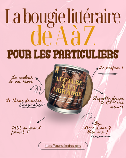 Personalized Literary Candle “From A to Z” – For Individuals