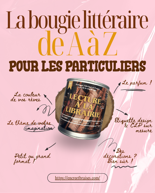 Personalized Literary Candle “From A to Z” – For Individuals